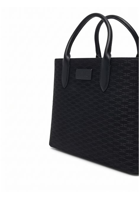 Borsa a mano logo frontale nero ELISABETTA FRANCHI | BS01A66E2110